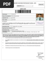 Candidate Hall Ticket