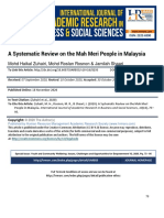 A Systematic Review on the Mah Meri People in Malaysia