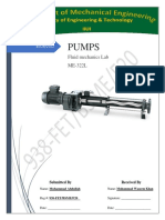 Fluid Mechanics Lab Assignmnent 