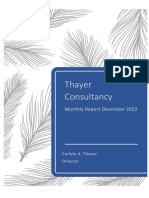 Thayer Consultancy Monthly Report December 2022