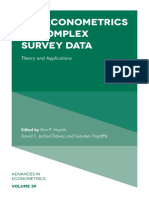 (Advances in Econometrics, 39) David T. Jacho-Chavez, Gautam Tripathi - The Econometrics of Complex Survey Data - Theory and Applications-Emerald Publishing (2019)