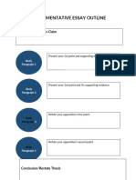 Argumentative Essay Outline 04-22-02