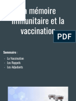 La Mémoire Immunitaire Et La Vaccination