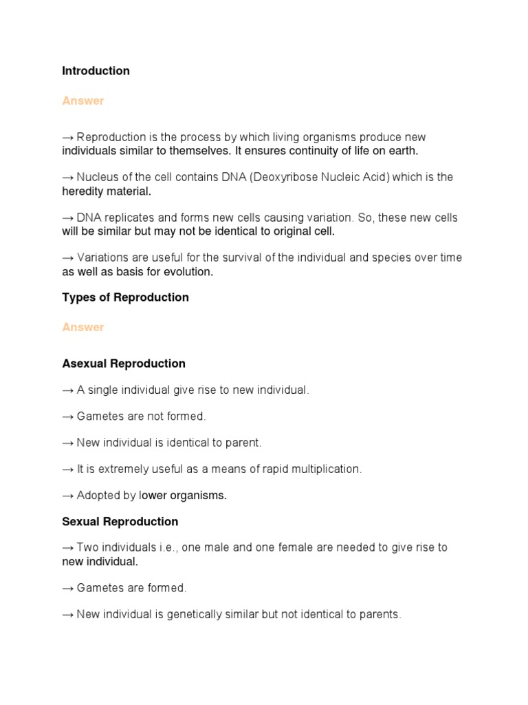 How Do Organism REPRODUCE PDF Flowers Reproduction