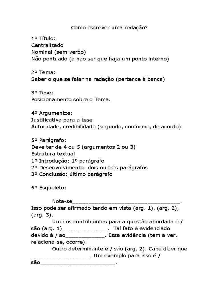 Redação Monster Concursos AGente Penitenciário, PDF, Argumento