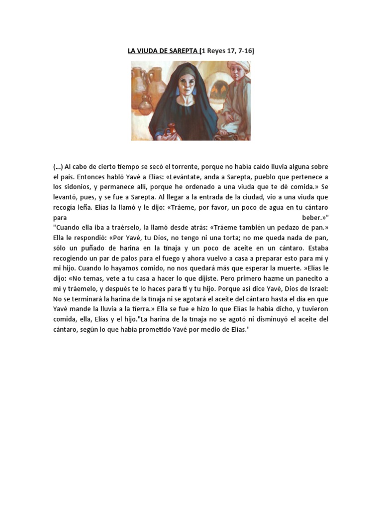 La Viuda de Sarepta PDF