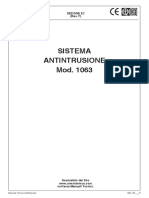 Sistema Antintrusione Mod. 1063: Sezione 2C (Rev. F)