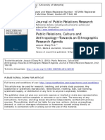 Journal of Public Relations Research: To Cite This Article: Jacquie L'Etang Ph.D. (2012) : Public Relations, Culture and