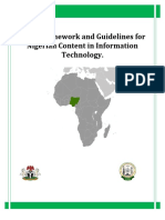 Draft Framework and Guidelines For Nigerian Content in Information Technology.