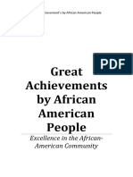 Great Achievements by African American People