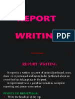 XII W.S. PPT of REPORT WRITING (1)
