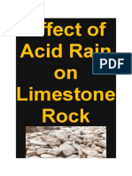 Effect of Acid Rain On Limestone Rock