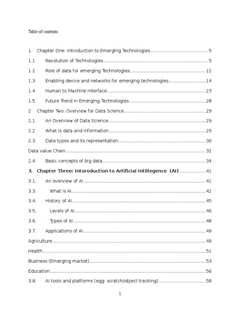 Emerging Technology Course - Doc-1 | PDF | Human–Computer Interaction ...