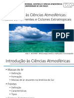 Introdução às Ciências Atmosféricas: Massas de Ar, Frentes e Ciclones Extratropicais