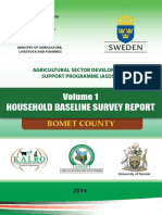 Bomet Volume 1 HH Baline Survey Report - 2