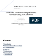 Low Power, Low Area and High Efficiency Full Adder Using XOR-XNOR Cell