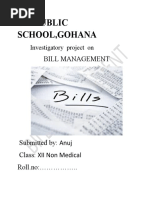 Bill Management Anuj