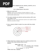 CW CH-4 - Structure of The Atom Notes