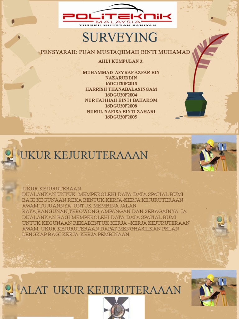 Kumpulan 3 Basic Surveying | PDF