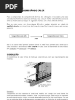 formas de transmissão de calor