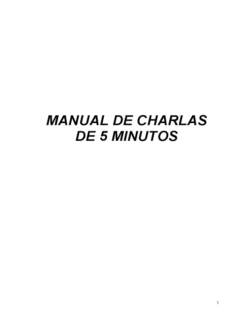Manual De Charla De 5 Minutos Descargar Gratis Pdf Carbón Gases
