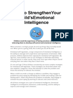 How To Strengthen Your Child's Emotional Intelligence