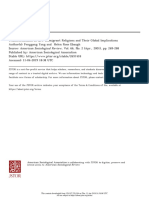 Yang, Fengang and Helen Rose Ebaugh, Transformations in New Immigrant Religous and Their Global Implications