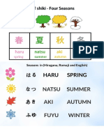 4 Japanese Seasons Name