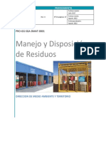 PRO-DRT-DMAT-0001 - Manejo y Disposición Residuos Rev8