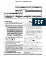 TSSET Physical Sciences Model Paper