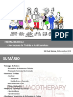 AULA T11 - Hormonas Da Tiróide e Fármacos Antitiroideios