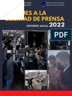 Informe Anual - Ataques A La Libertad de Prensa 2022