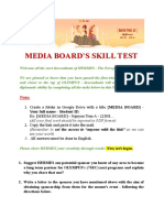 Round 2 - Media Skills Test