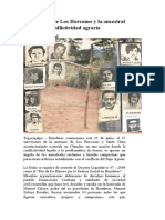 La Masacre de Los Horcones y La Ancestral Conflictividad Agraria