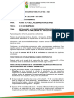 Cir. Inf 025 2022 - Recuperaciones 4p y Generalidades.