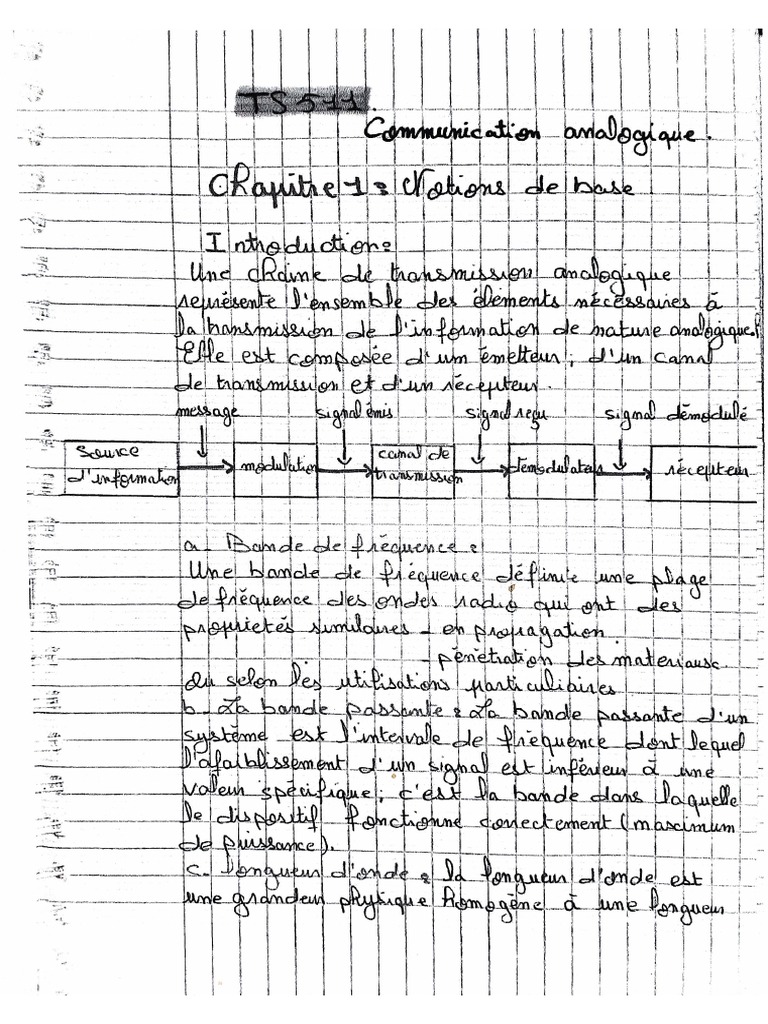 Chapitre 1 et 2 cours pdf