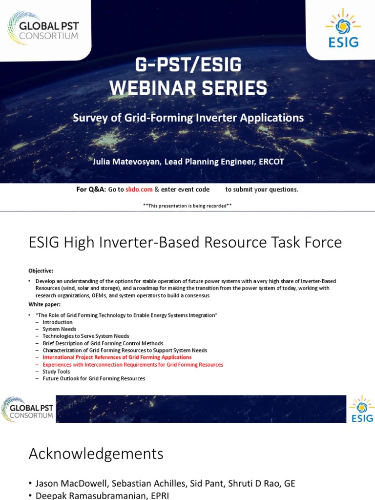 Grid-Forming Inverter Applications | PDF | Electrical Grid | Electric ...