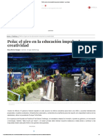 Peña - El Giro en La Educación Impulsa La Creatividad - La Jornada