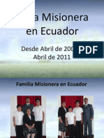 Obra Misionera en Ecuador Abril 2008-Abril 2011