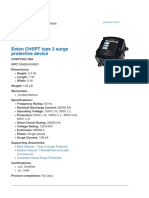 Eaton CHSPT Type 2 Surge Protective Device: Limited Lifetime