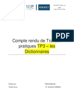 TP3 - Les Dictionnaires