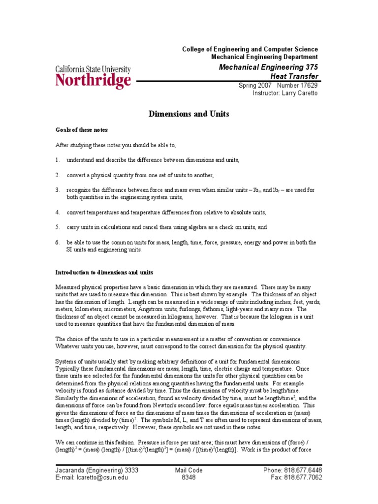 Dimensions PDF Kilogram Force