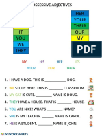 Possessive Adjectives (Assignment)