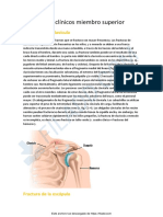 Fracturas del miembro superior: clavícula, escápula, húmero, antebrazo y mano