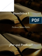Homilética 1: ¿Por qué y qué predicar