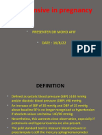 Hypertensive in Pregnancy New