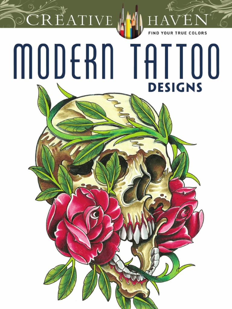 Creative Haven Modern Tattoo Designs Coloring Book (Creative Haven ...