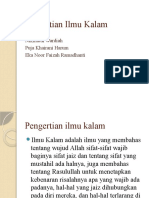 Pengertian Ilmu Kalam