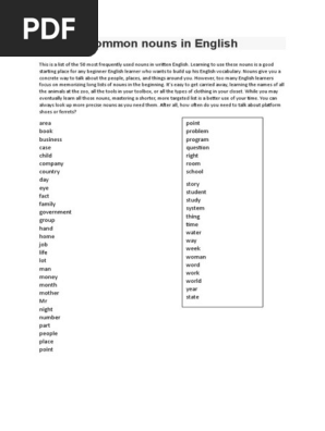 vocabulary