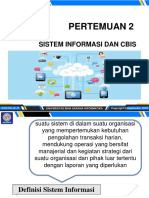 Pertemuan 2: Sistem Informasi Dan Cbis